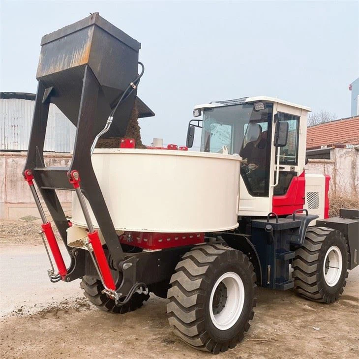 Flat Feeding Concrete Mixer